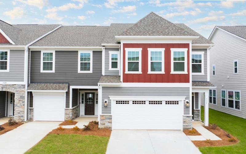 a house with a garage